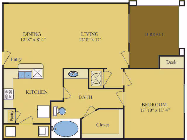 Unit 831 floor plan